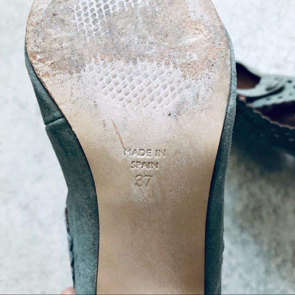 Lucky Penny Suede Cutout Heels - Picture 4 of 5